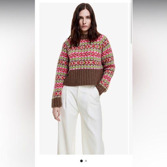Smythe Fair Isle Crewneck Sweater NWT - Picture 1 of 6